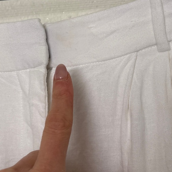 Abercrombie Fitch Sloane High Rise Tailored Linen Blend Wide Leg Pant 24/00L - Picture 10 of 12